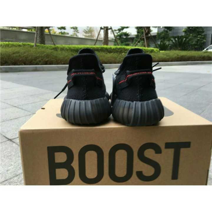 [Discount]ori Adidas Yeezy Boost 350 V2 Core Black Red Big size UK3.5-UK12.5 running shoes