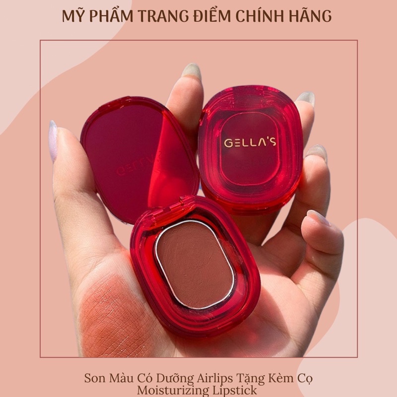 Son Màu Có Dưỡng AirLips Dưỡng Ẩm, Mềm, Mướt  Tặng Kèm Cọ  - Moisturizing Lipstick