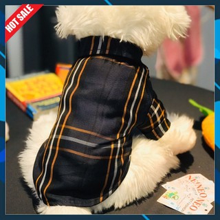 Áo Sơ Mi Sọc Đen Dành Cho Thú Cưng Pet Chó Mèo