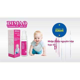Dimao - Vitamin D3 Dạng Xịt 400IU, Hàng Nhập Khẩu Châu Âu, Hương Dâu, Hiệu Quả Và Hấp Thu Tốt mẫu mới date xa 2022