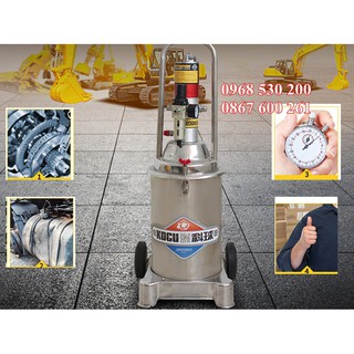 Máy bơm mỡ khí nén inox Kocu US-8 12 lít