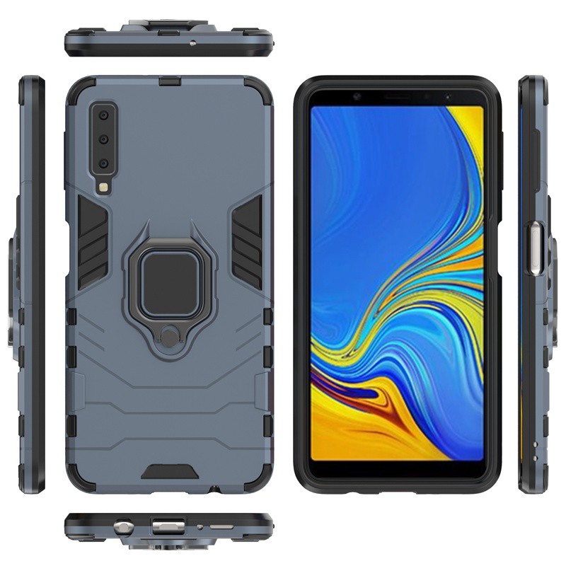 Ốp lưng TPU có kèm vòng nhẫn và giá đỡ dùng cho Samsung Galaxy A7 2018