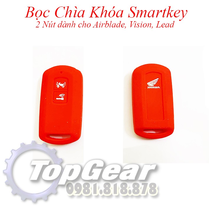 Bọc Chìa Khóa Smartkey 2 nút - Airblade, vision, Lead - Chất liệu Silicon &lt;TOPGEAR&gt;