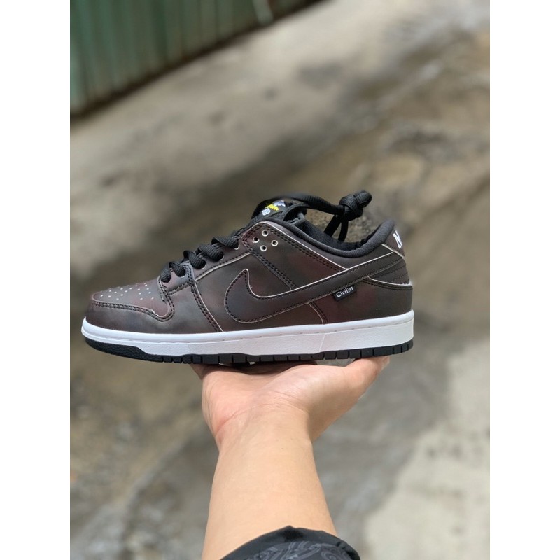 Giày sneaker thể thao SB phối màu nâu đất