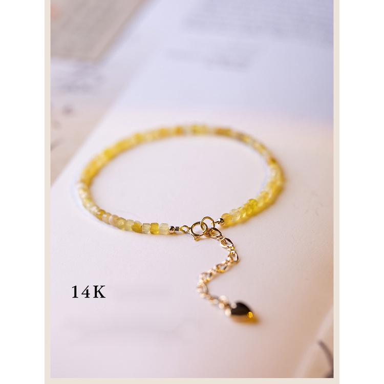[Hàng Mới Về] Vòng Đeo Tay Đá Opal Vàng Thời Trang