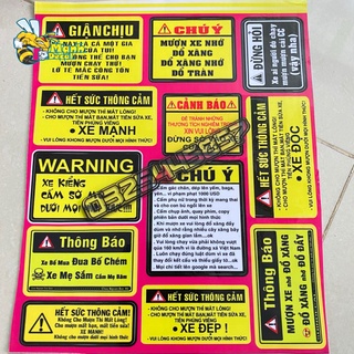 Logo cảnh báo các loại giấy A4