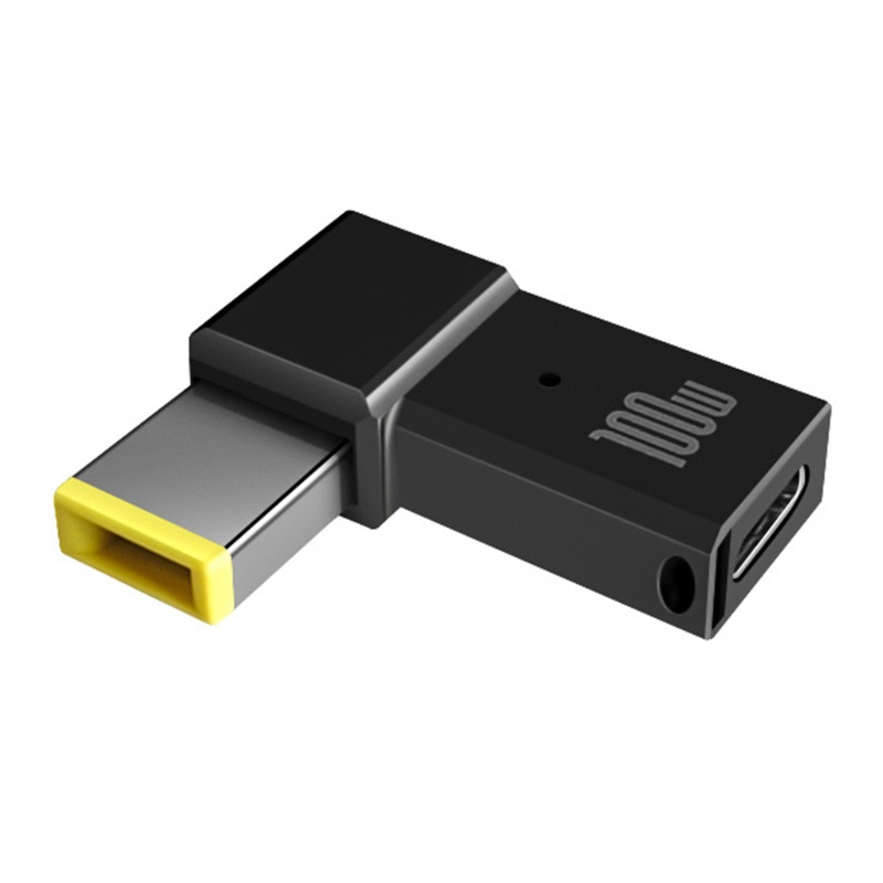 Đầu chuyển đổi Type C sang đầu vuông đơn giản 100W PD flash cho laptop Lenovo Thinkpad