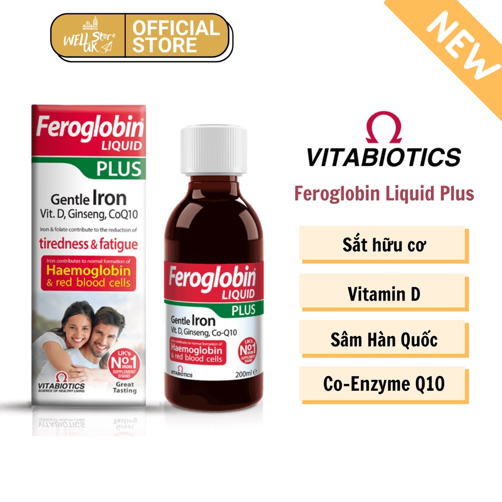 VIÊN UỐNG BỔ SUNG SẮT B2 FEROGLOBIN HỘP 30v