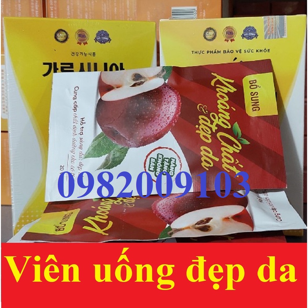 Viên uống khoáng chất &amp; đẹp da, thanh lọc cơ thể cải thiện vóc dáng [Túi 20 viên]
