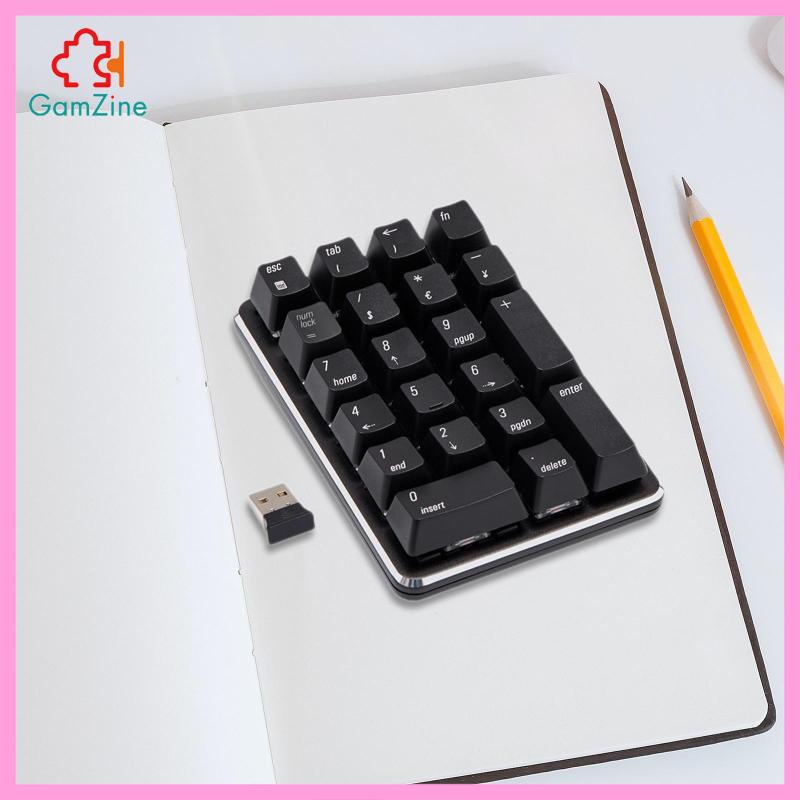 Bàn Phím Số Cơ Không Dây 2.4G Màu Đen lzdxwcke2 21 Phím