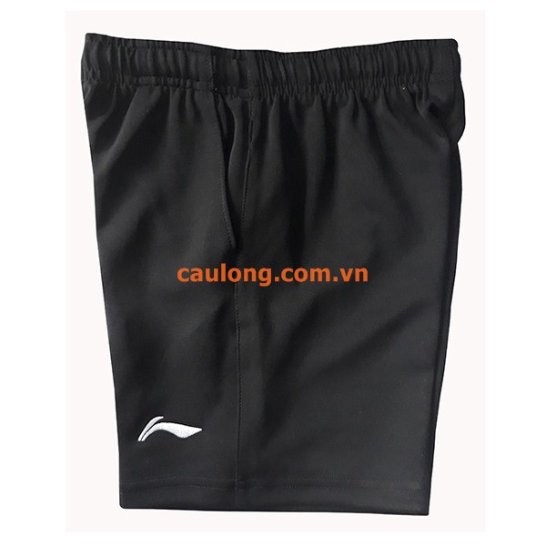 Quần Short Cầu Lông Nam Nữ Lining trơn Đen ( thun co dãn 4 chiều )