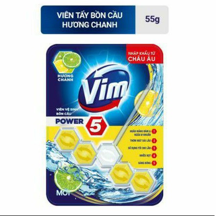 Viên tẩy bồn cầu Vim hương chanh