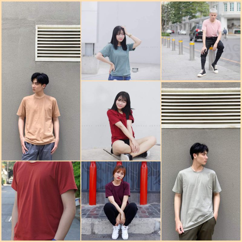 Áo thun trơn AGE2X unisex