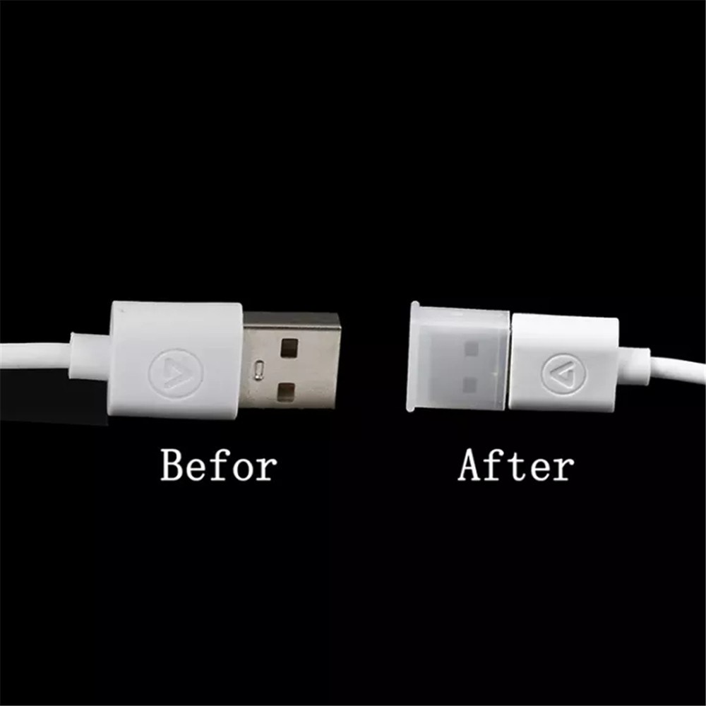 Set 10 nắp nhựa bảo vệ cáp sạc usb 2.0 3.0 chất lượng