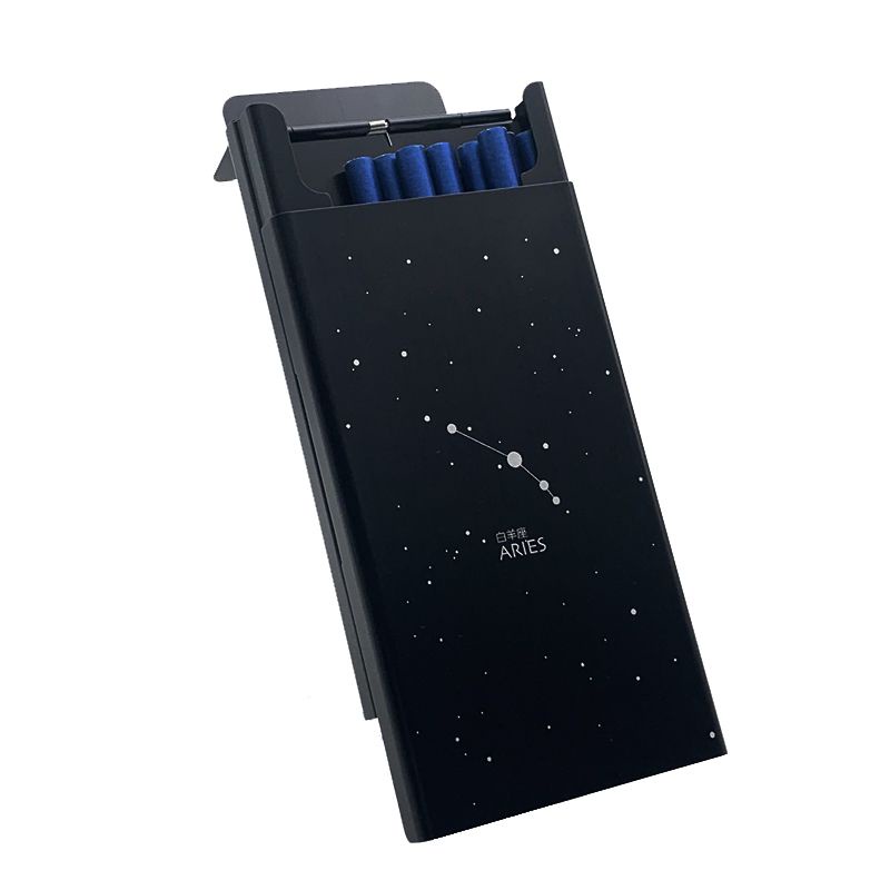 Set 20 Hộp Đựng Thuốc Lá Nắp Trượt Siêu Mỏng Bằng Hợp Kim Nhôm Màu Đỏ Đen Ốp