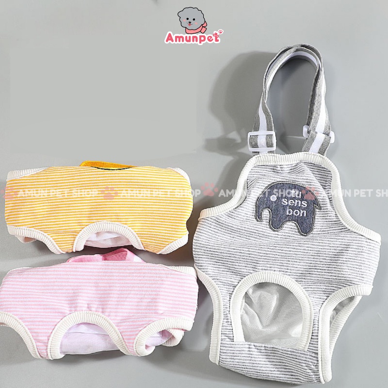 Yếm Quần Sinh Lý Cho Chó Cái Quần Chip Chó Mèo Thú Cưng Ngày Đến Kỳ Rụng Dâu Salo Amun Pet