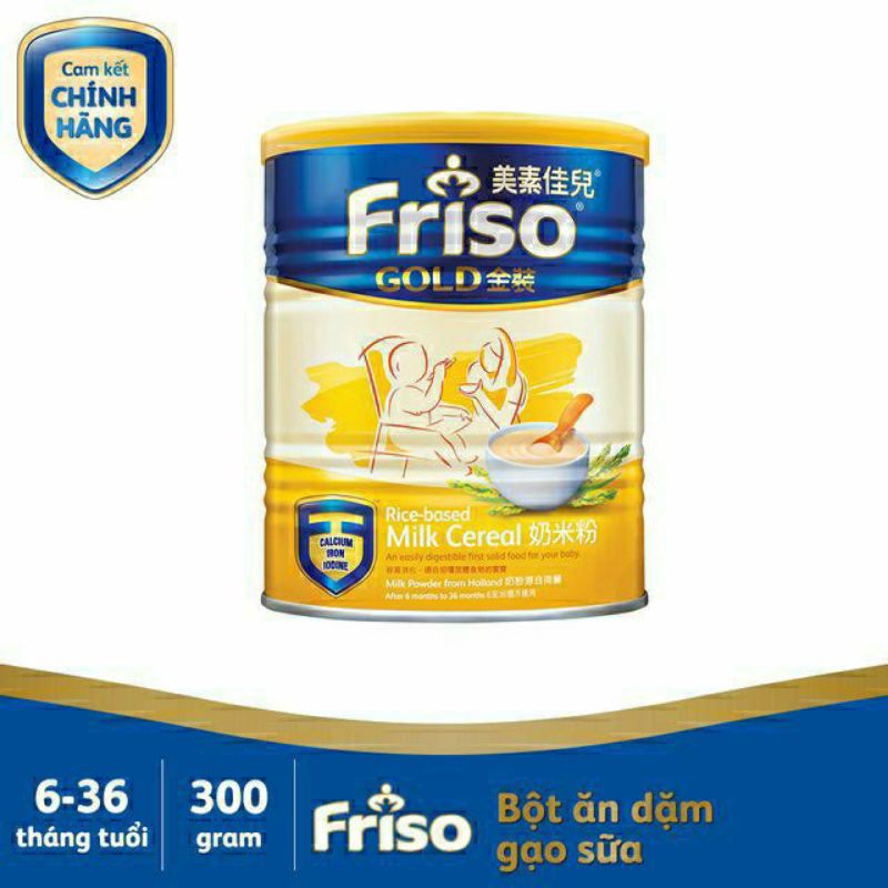 (Hsd 15/5/2022) Bột ăn dặm Friso Gold 300g cho bé