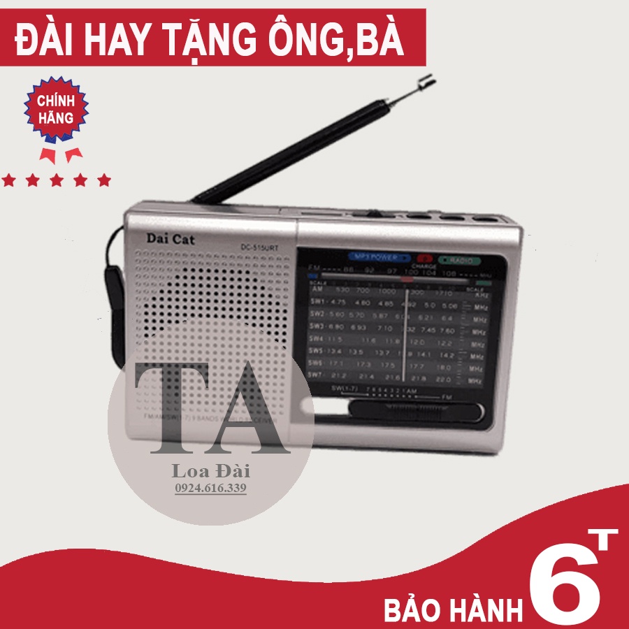 -Đài Radio Fm/Am/Usb/Thẻ Nhớ