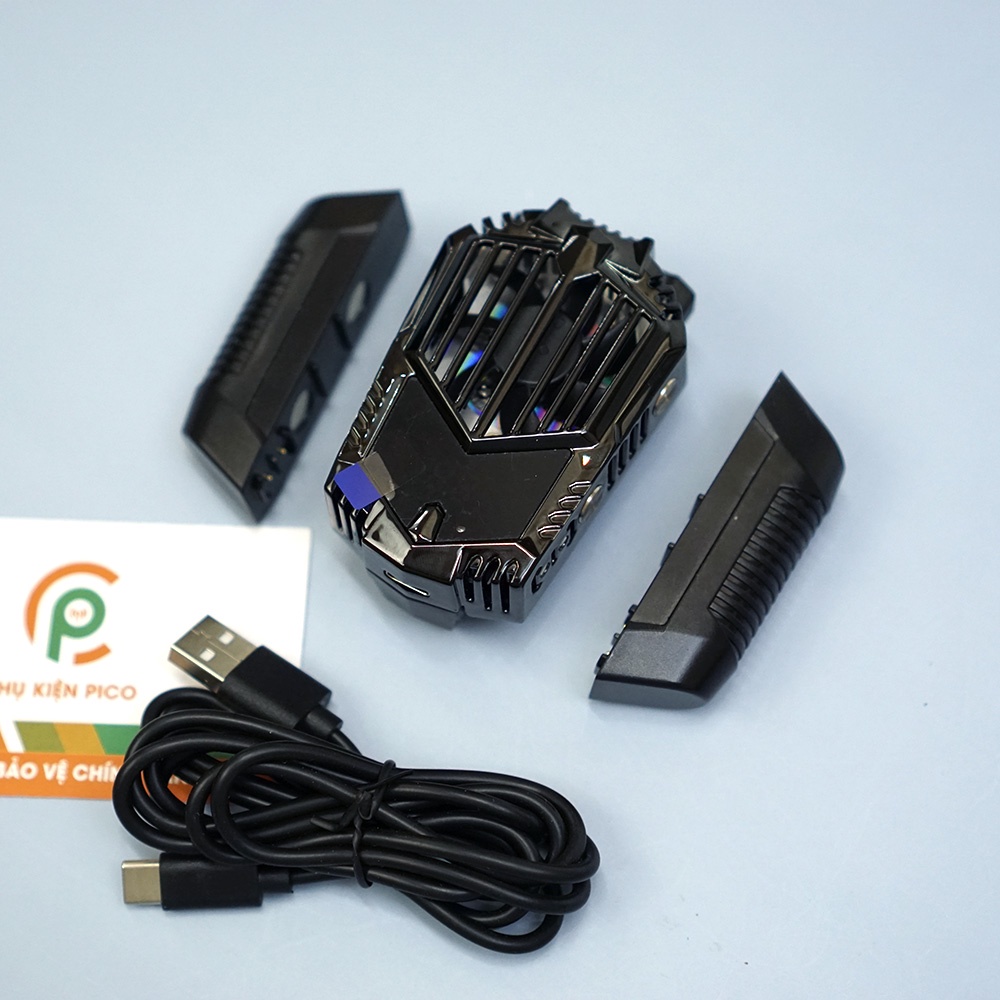 Quạt tản nhiệt điện thoại có pin X3A Pro Quạt tản nhiệt sò lạnh dùng pin sạc giảm ngay 20-30 độ