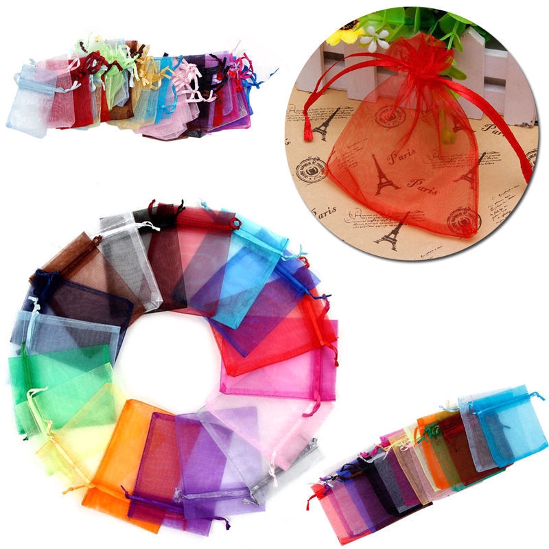 Set 25 túi dây rút đựng quà 5x7cm đa năng tiện dụng