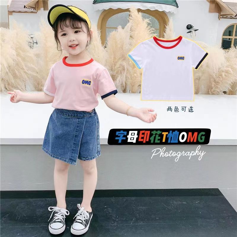 Bộ Áo Thun Cotton Tay Ngắn Và Quần Dài Phong Cách Hàn Quốc Thời Trang Mùa Hè Cho Nữ