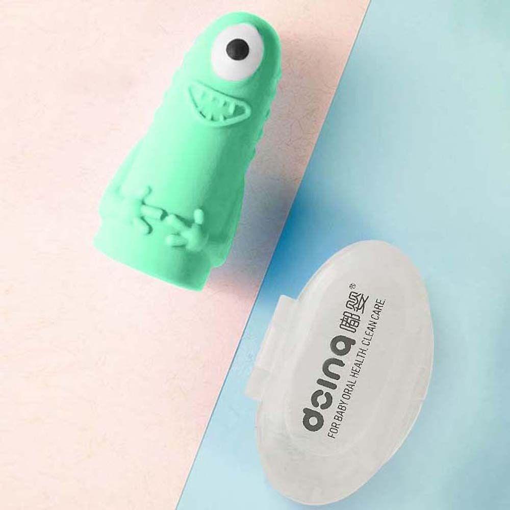 Bàn Chải Silicone Đeo Ngón Tay Chăm Sóc Răng Miệng Cho Bé Sơ Sinh