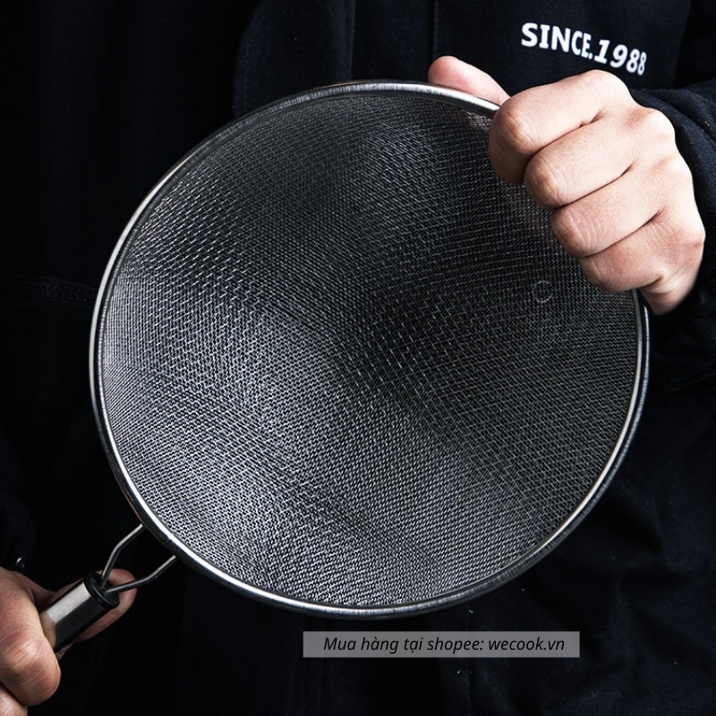 Rây lọc siêu mịn 2 lớp chất liệu Inox cao cấp WeCook - Rây lọc cháo, sữa hạt, cua tiện dụng NB17