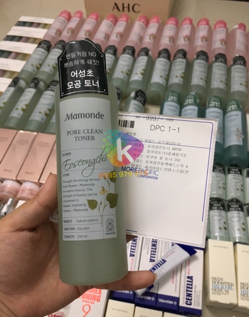 (Đủ bill) Toner Diếp cá đất sét Mamonde Pore Clean Toner