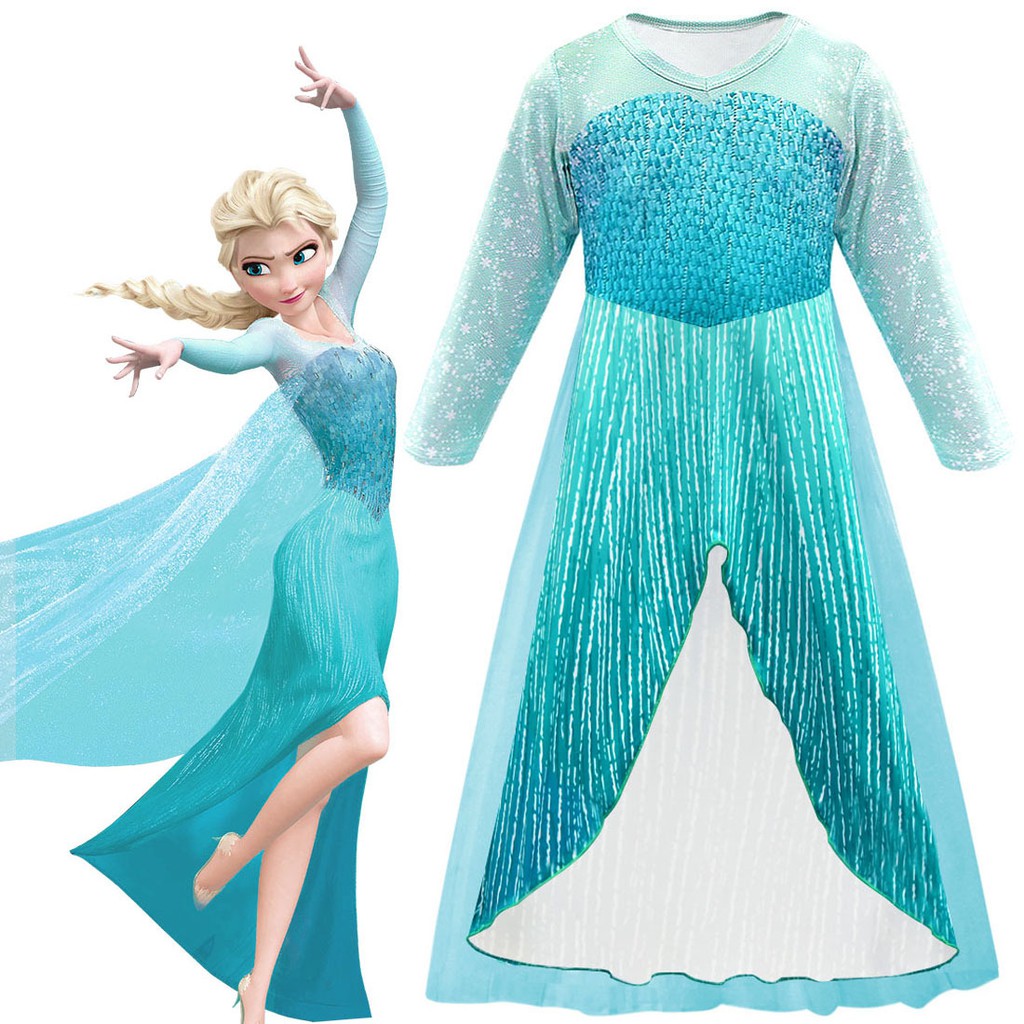 Đầm hóa trang nữ hoàng băng giá Elsa