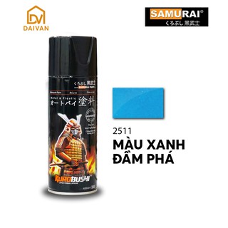 Chai sơn Samurai 2511 màu xanh đầm phá - Màu kim loại