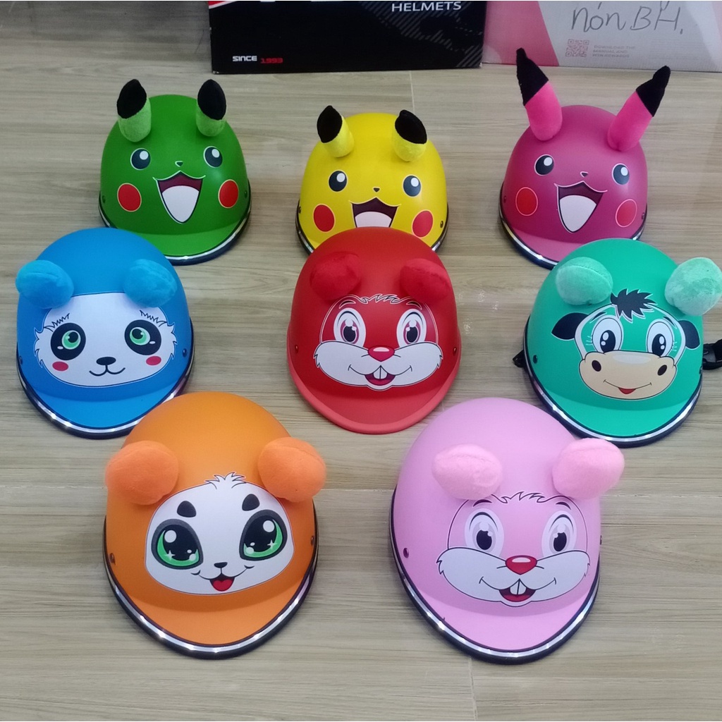 MŨ BẢO HIỂM CAO CẤP hình thú cute an toàn cho BÉ yêu( bé từ 3 đến 6 tuổi)