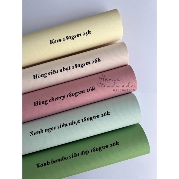 GIẤY MỸ THUẬT 180GSM MÀU MỚI