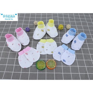 Set bao chân/bao tay bo mỏng Dokma cho bé trai và bé gái DS082