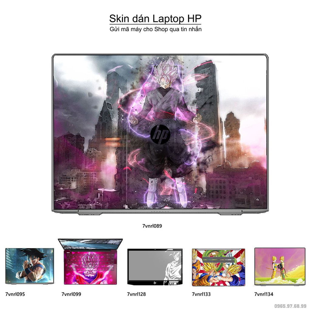 Skin dán Laptop HP in hình Dragon Ball _nhiều mẫu 2 (inbox mã máy cho Shop)