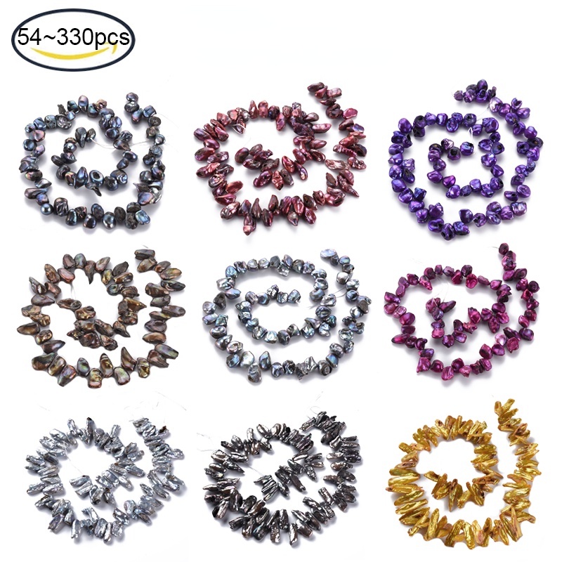 54~330 Hạt Ngọc Trai Keshi Làm Đồ Thủ Công