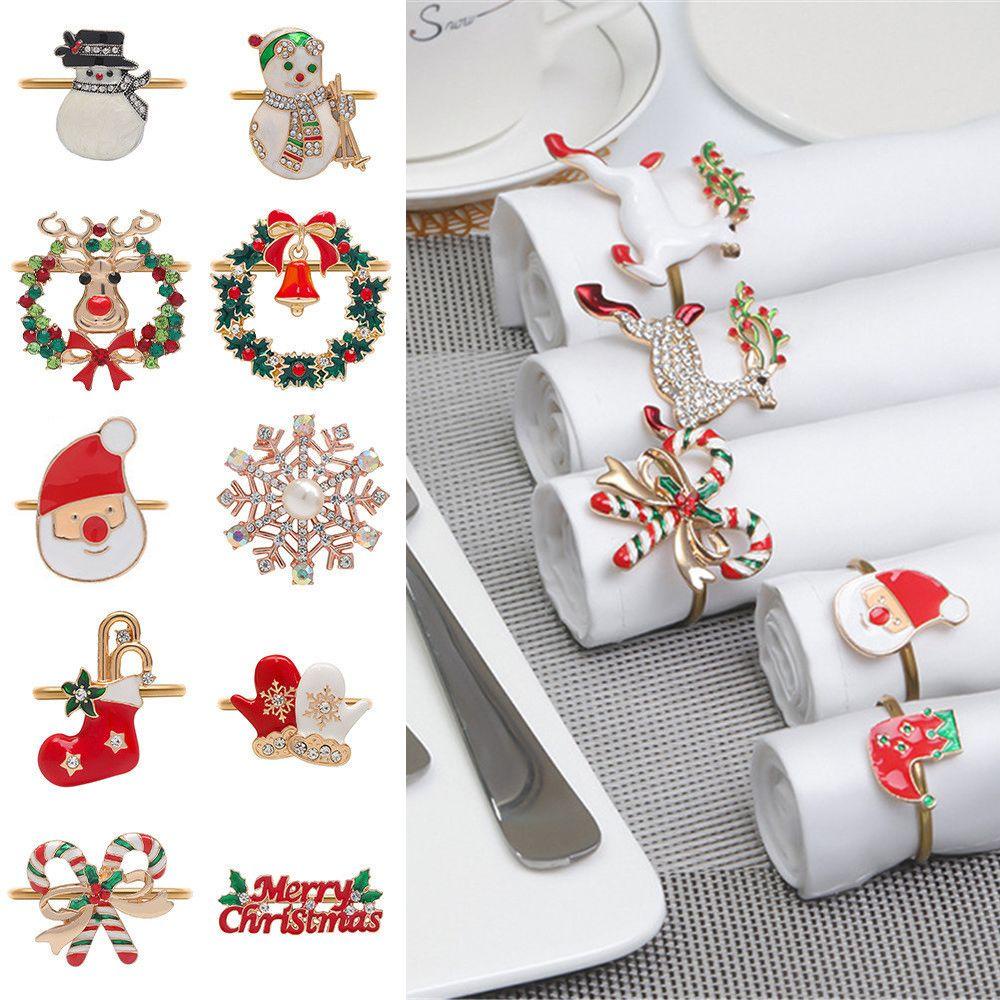 Forever napkin ring mặt dây chuyền nhà bếp & bar santa claus diy craft merry xmas đồ cưới đồ dùng giáng sinh