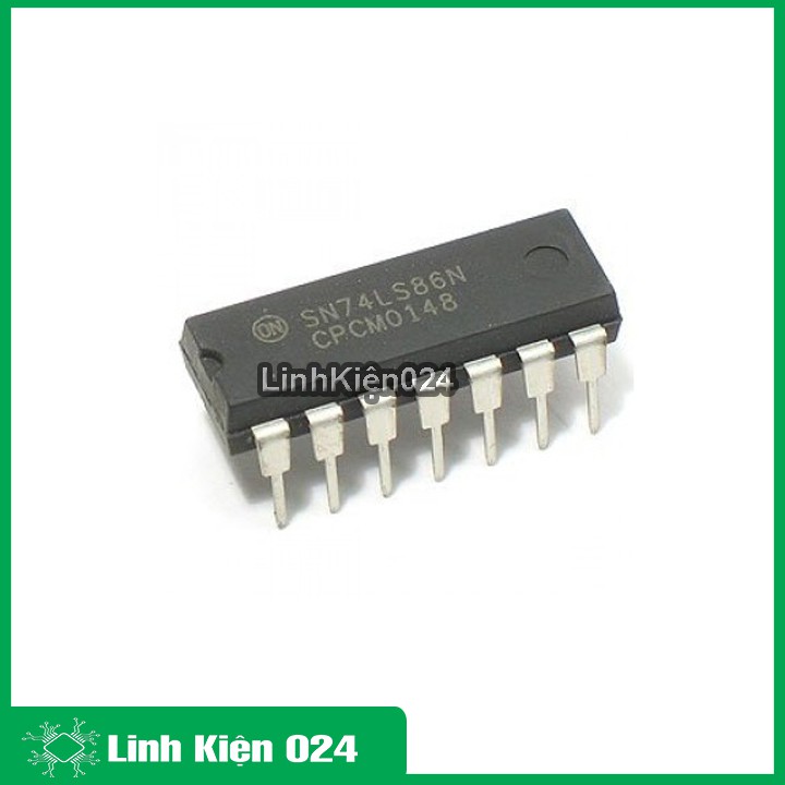 Ic chức năng 74LS86 chân cắm DIP14