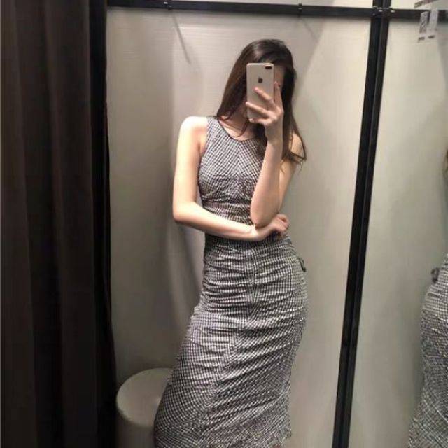 Đầm sọc zara cá tính Ảnh thật