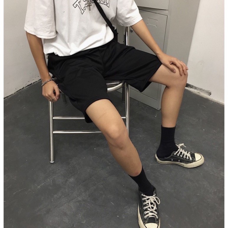 Quần đùi / Quần short trơn unisex - basic trơn dưới 62kg_TopOneStore | BigBuy360 - bigbuy360.vn