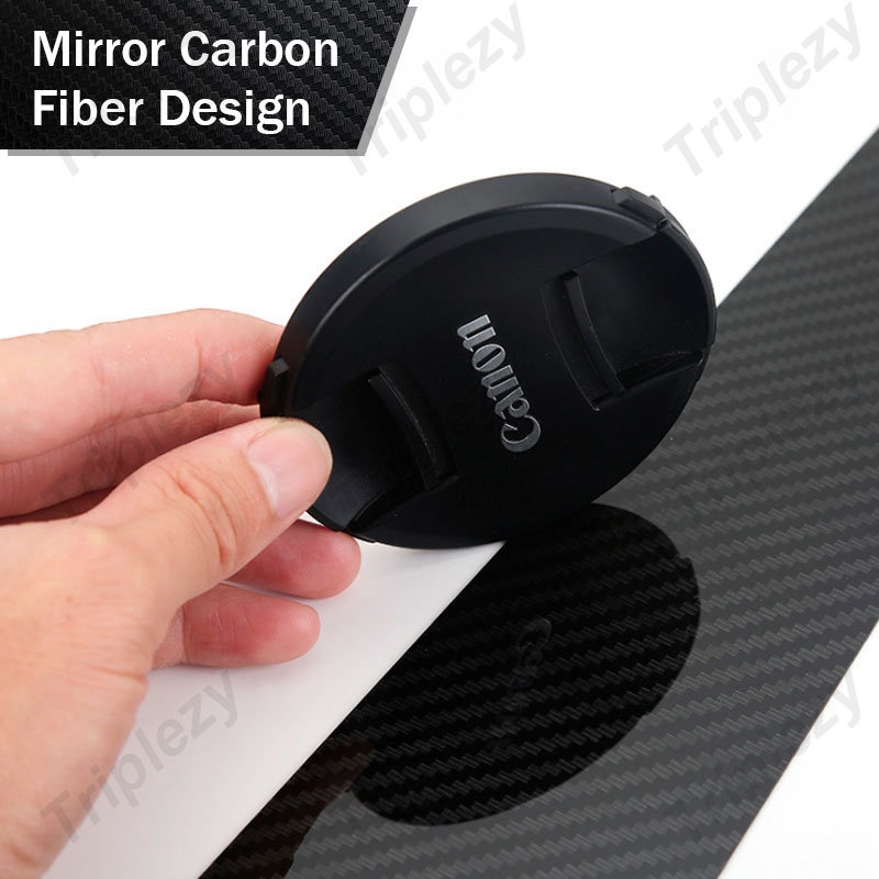 Bộ 8 Viền Dán Trang Trí Cửa Sổ Xe Hơi Honda HRV HR-V H-RV 2021-2022 Bằng PC Họa Tiết Sợi Carbon