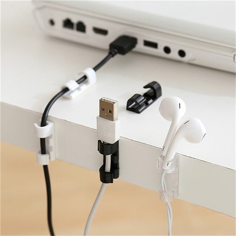 Bộ 20 Kẹp Cố Định Dây Cáp Sạc USB Tiện Dụng