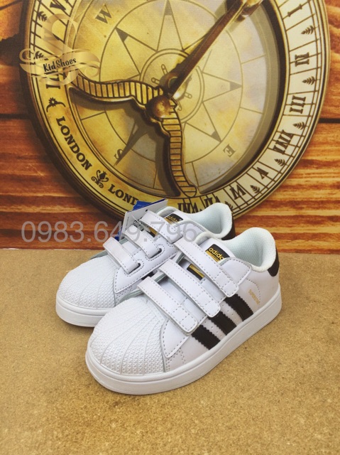 [24-35] Giày adidas superstar dán dính cho bé