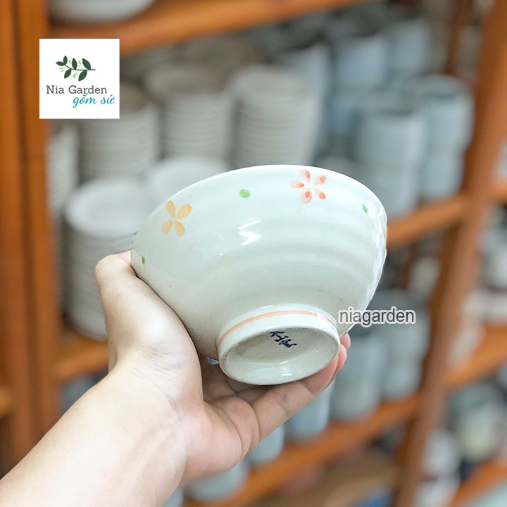 Chén bát ăn cơm gốm sứ hàng nội địa Nhật Bản Nia Gốm Sứ - GS2