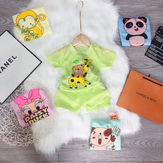 Combo 5 bộ cotton thông hơi hình thú