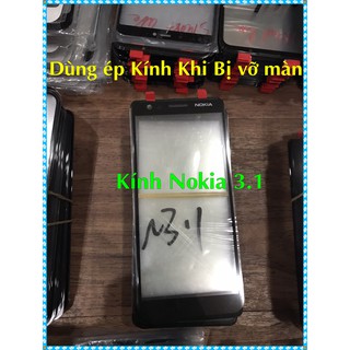 Mặt Kính Nokia 3.1 k keo (Dùng Ép Kính khi bị vỡ màn )