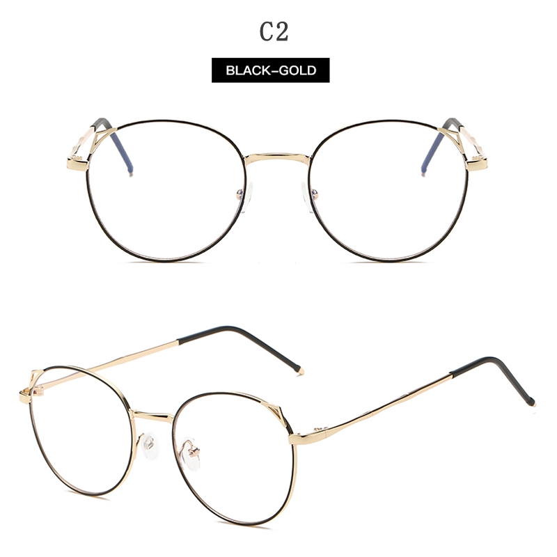 Kính mát gọng kim loại tròn Unisex