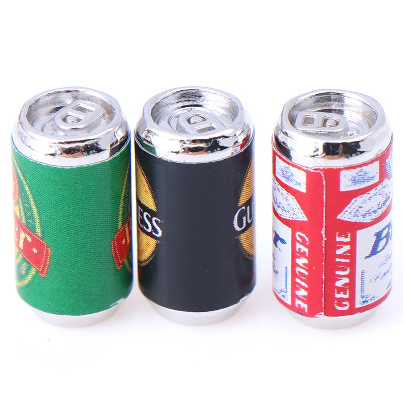 Bộ 6 Mô Hình Chai Bia Mini Tỉ Lệ 1: 12 Trang Trí Nhà Búp Bê