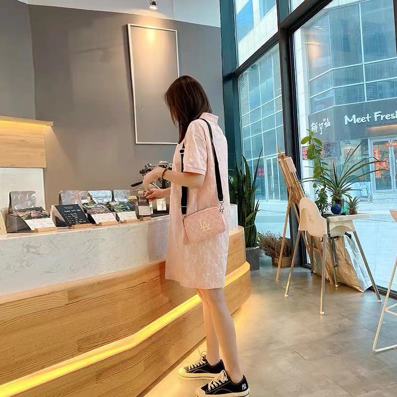 MLB Summer New Style Short Sleeve Lapel Cotton Dress | BigBuy360 - bigbuy360.vn