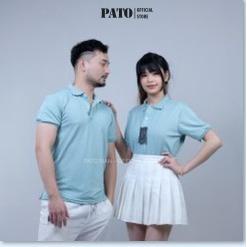 Áo polo nam nữ PATO áo thun cổ bẻ chất cotton cá sấu loại đẹp không bai dãn xù vải