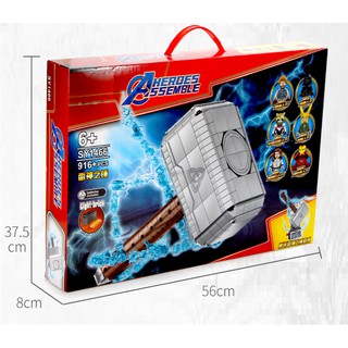 Lego lắp ghép búa Thor